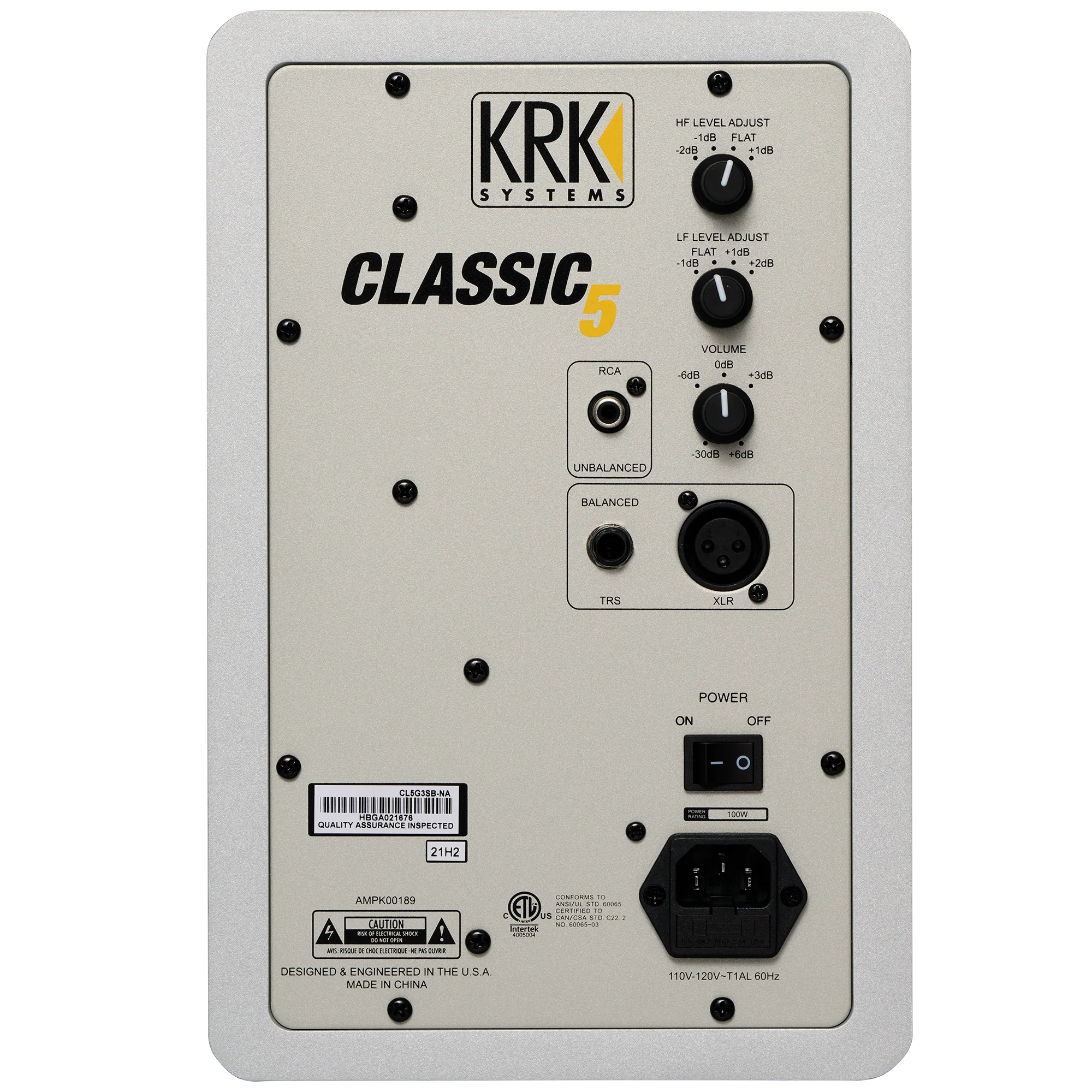 Classic 5 Powered Studio Monitor - Silver Black - Image 3